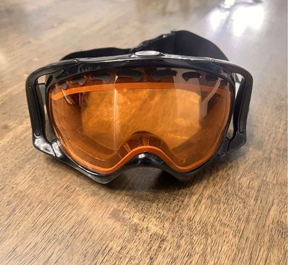 Oakley Splice Ski Goggles Black Orange Lens